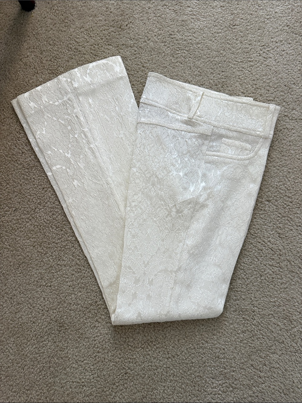 Cache Cream Jacquard Blazer Jacket and Pants